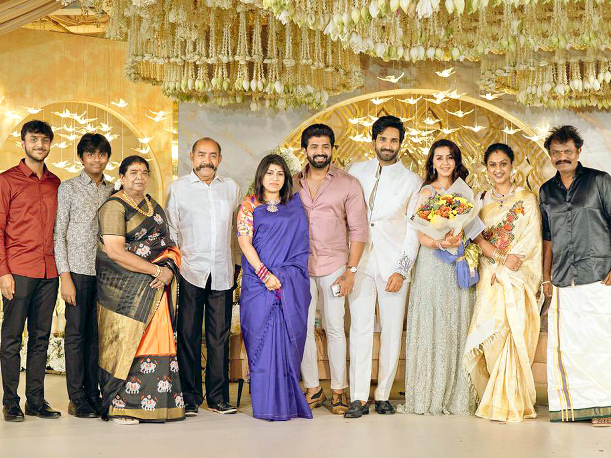 Aadhi Pinisetty And Nikki Galrani Wedding Reception photos - Sakshi12