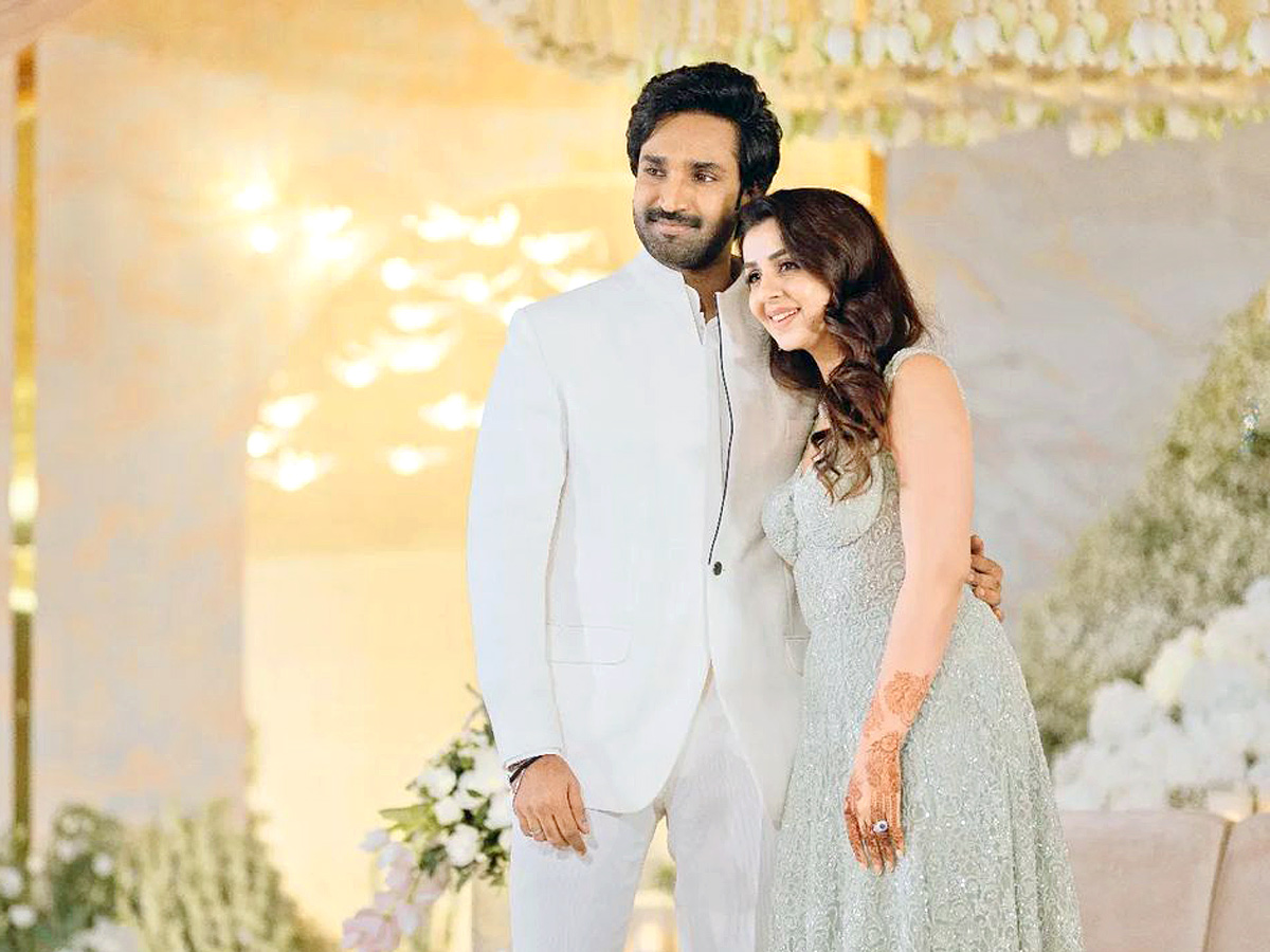 Aadhi Pinisetty And Nikki Galrani Wedding Reception photos - Sakshi2