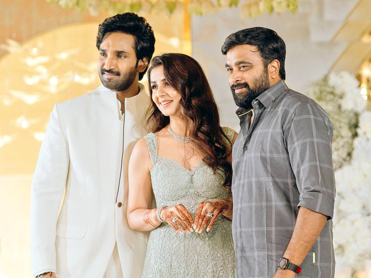 Aadhi Pinisetty And Nikki Galrani Wedding Reception photos - Sakshi8