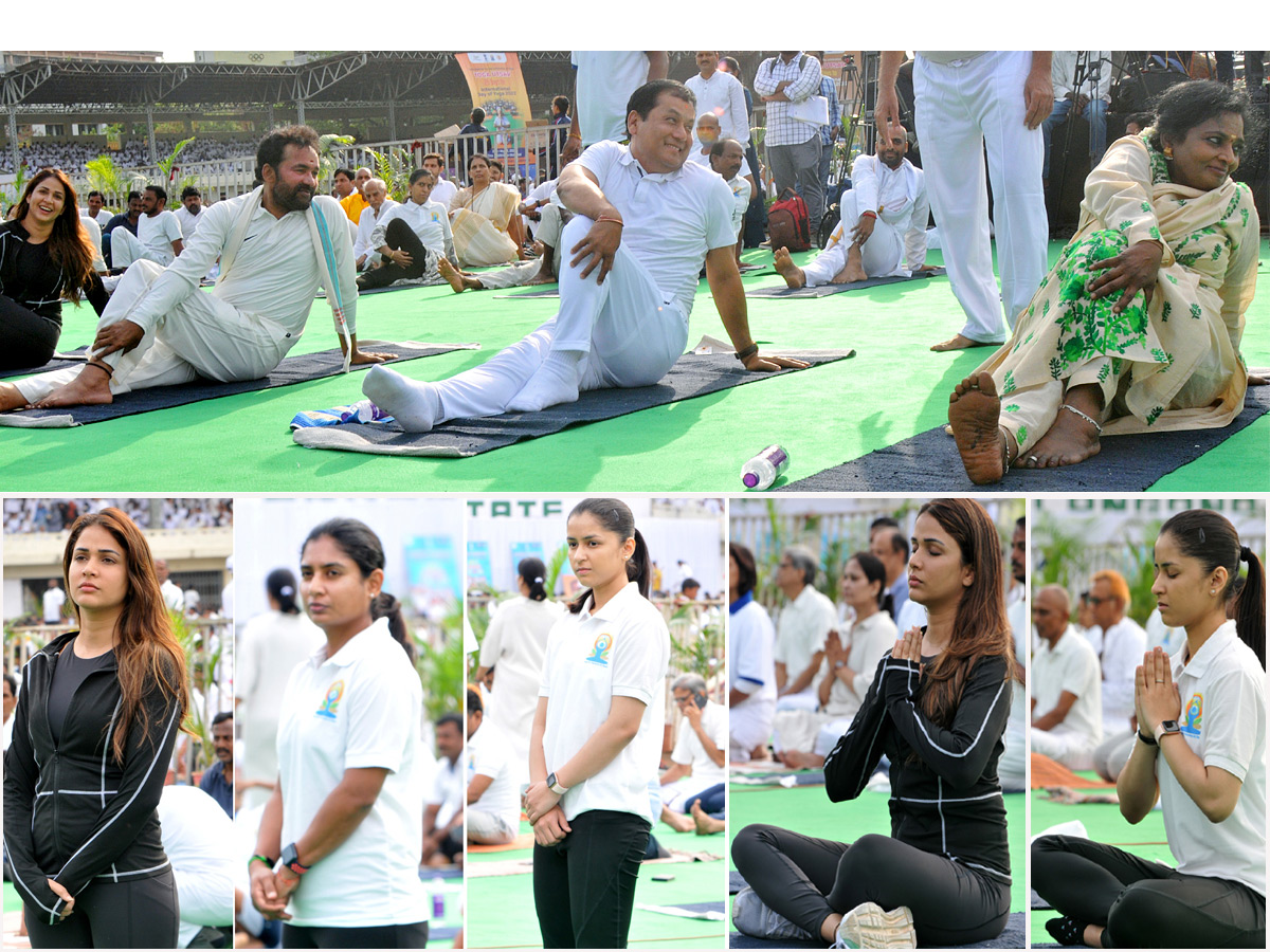 Thousands Participate In Yoga Utsav At Hyderabad LB Stadium Photo Gallery - Sakshi1