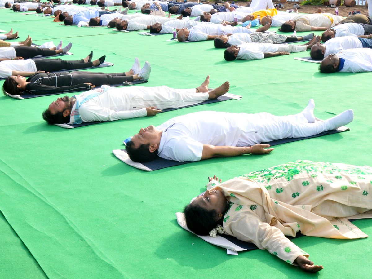 Thousands Participate In Yoga Utsav At Hyderabad LB Stadium Photo Gallery - Sakshi10