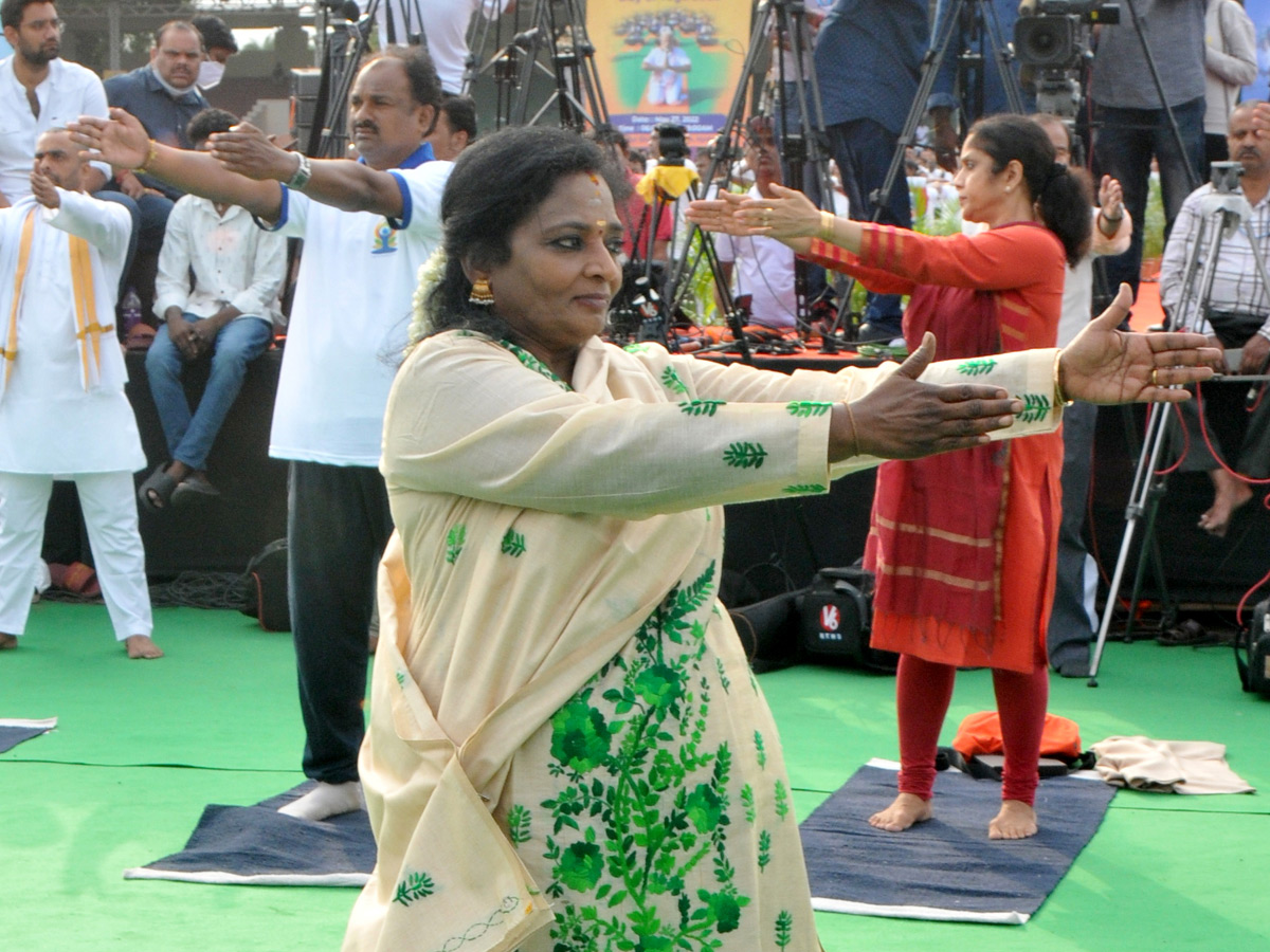 Thousands Participate In Yoga Utsav At Hyderabad LB Stadium Photo Gallery - Sakshi15