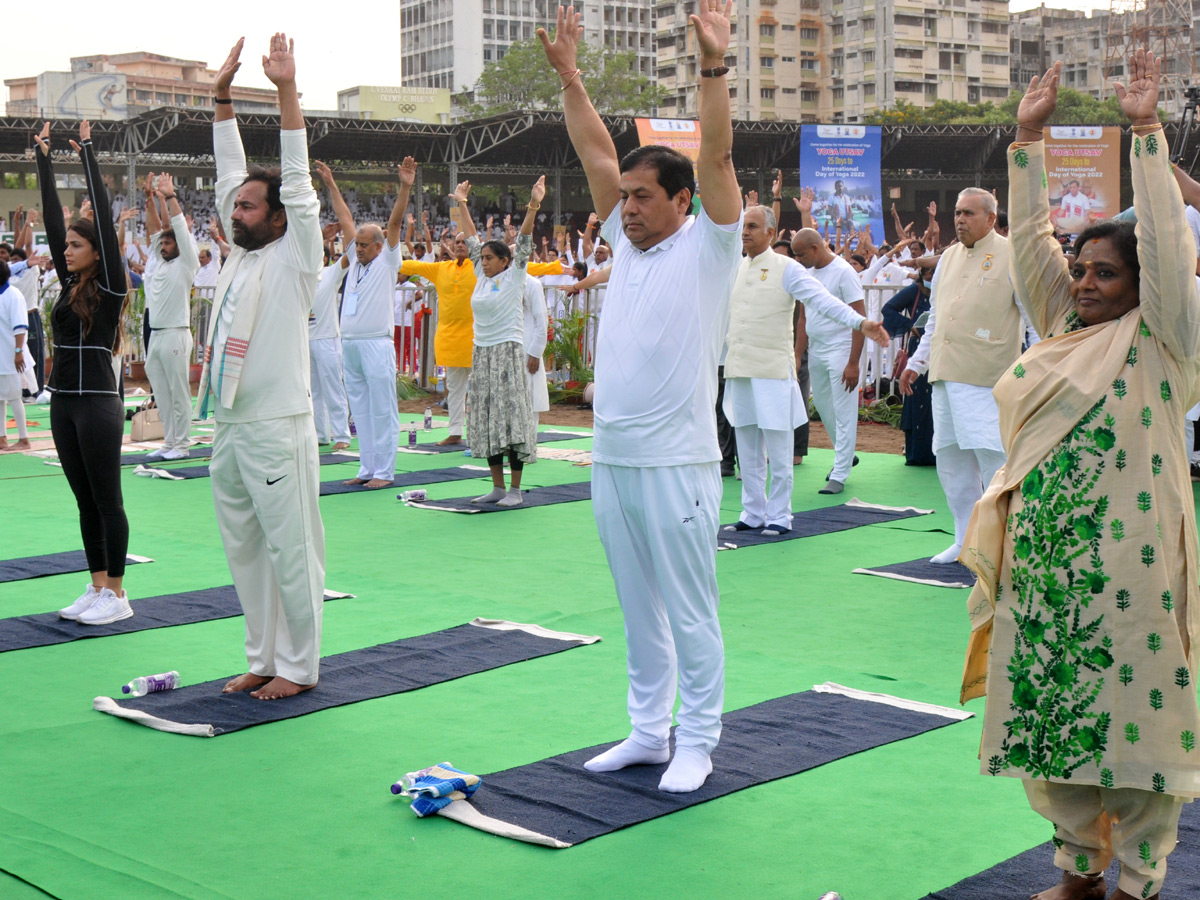 Thousands Participate In Yoga Utsav At Hyderabad LB Stadium Photo Gallery - Sakshi16