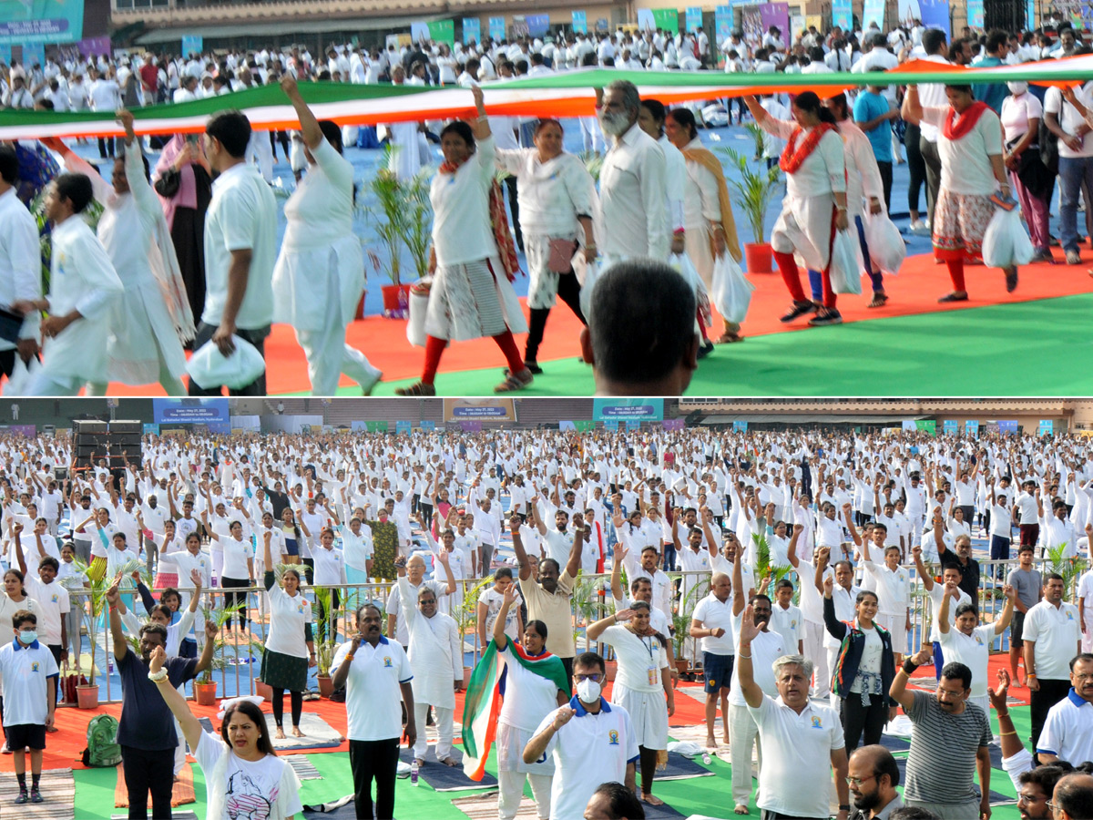 Thousands Participate In Yoga Utsav At Hyderabad LB Stadium Photo Gallery - Sakshi20