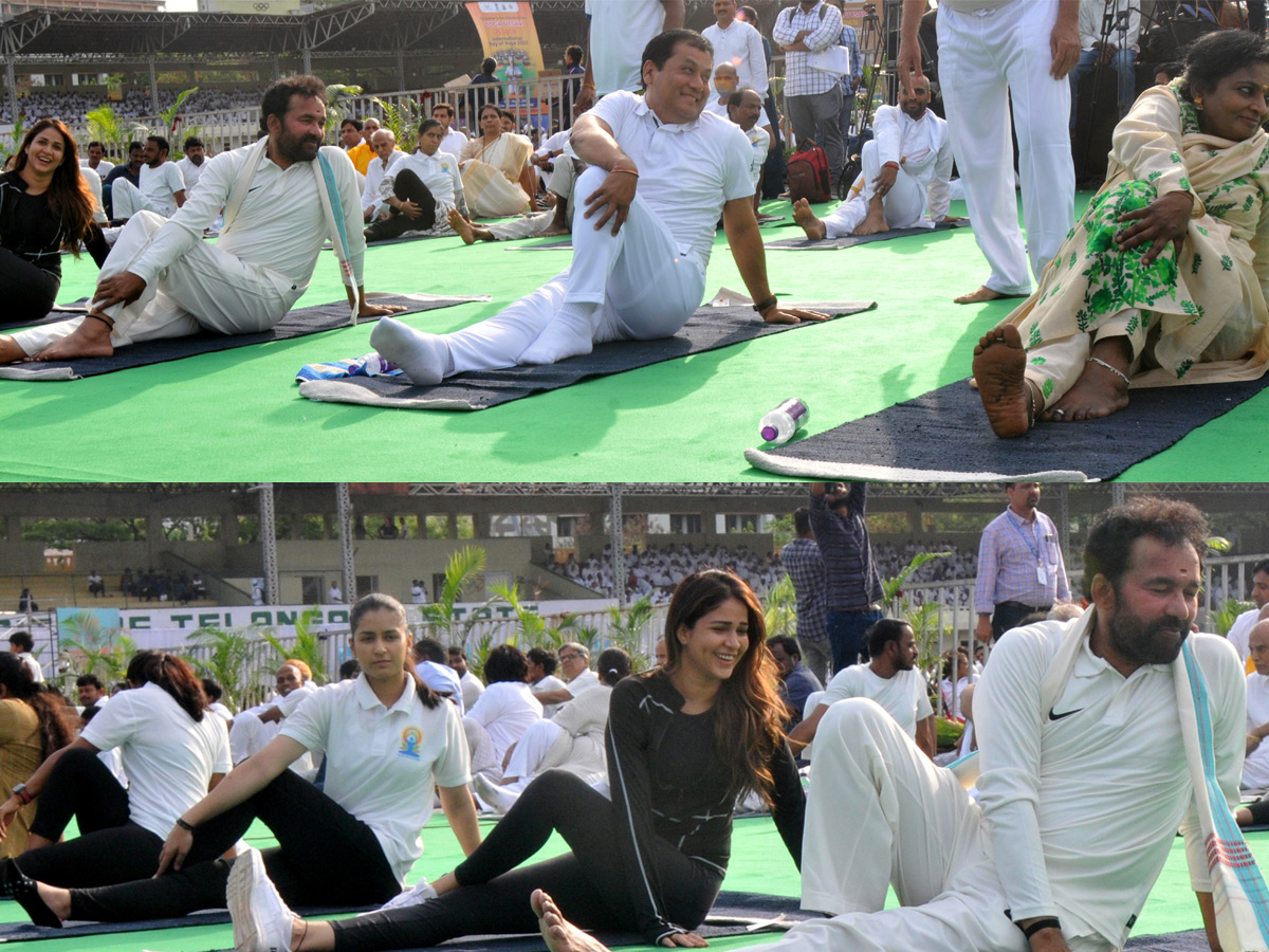 Thousands Participate In Yoga Utsav At Hyderabad LB Stadium Photo Gallery - Sakshi22