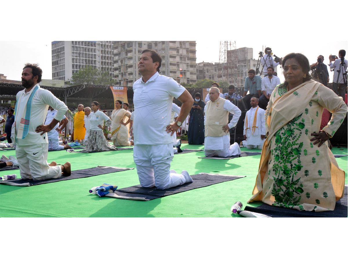 Thousands Participate In Yoga Utsav At Hyderabad LB Stadium Photo Gallery - Sakshi23