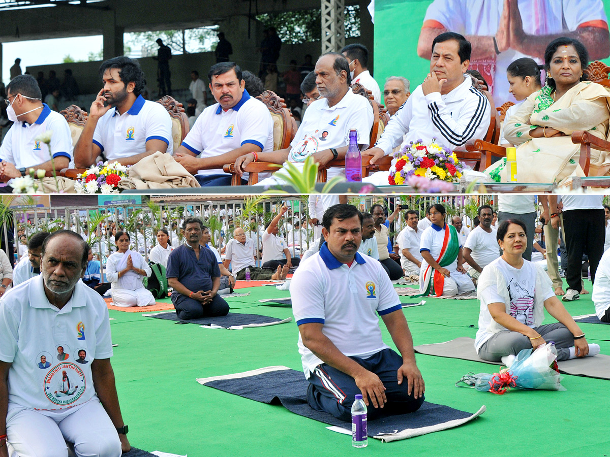 Thousands Participate In Yoga Utsav At Hyderabad LB Stadium Photo Gallery - Sakshi27