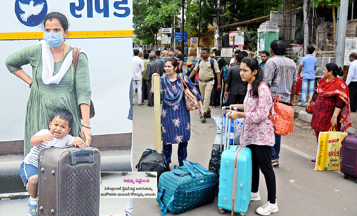 Agnipath Protests In Secunderabadrailwaystation - Sakshi1