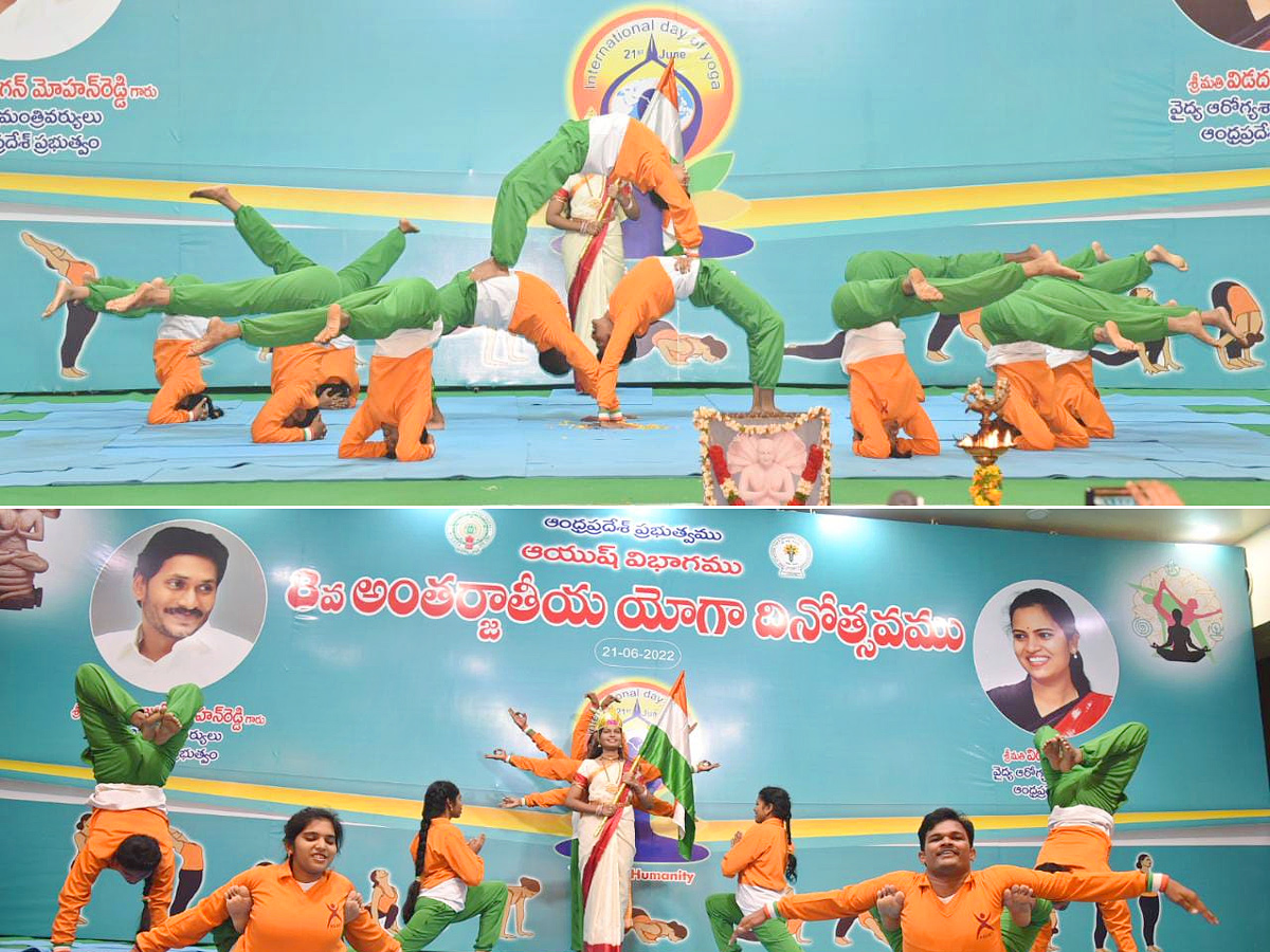 AP minister vidadala rajini participated in International yoga Day 2022 photo Gallery - Sakshi13