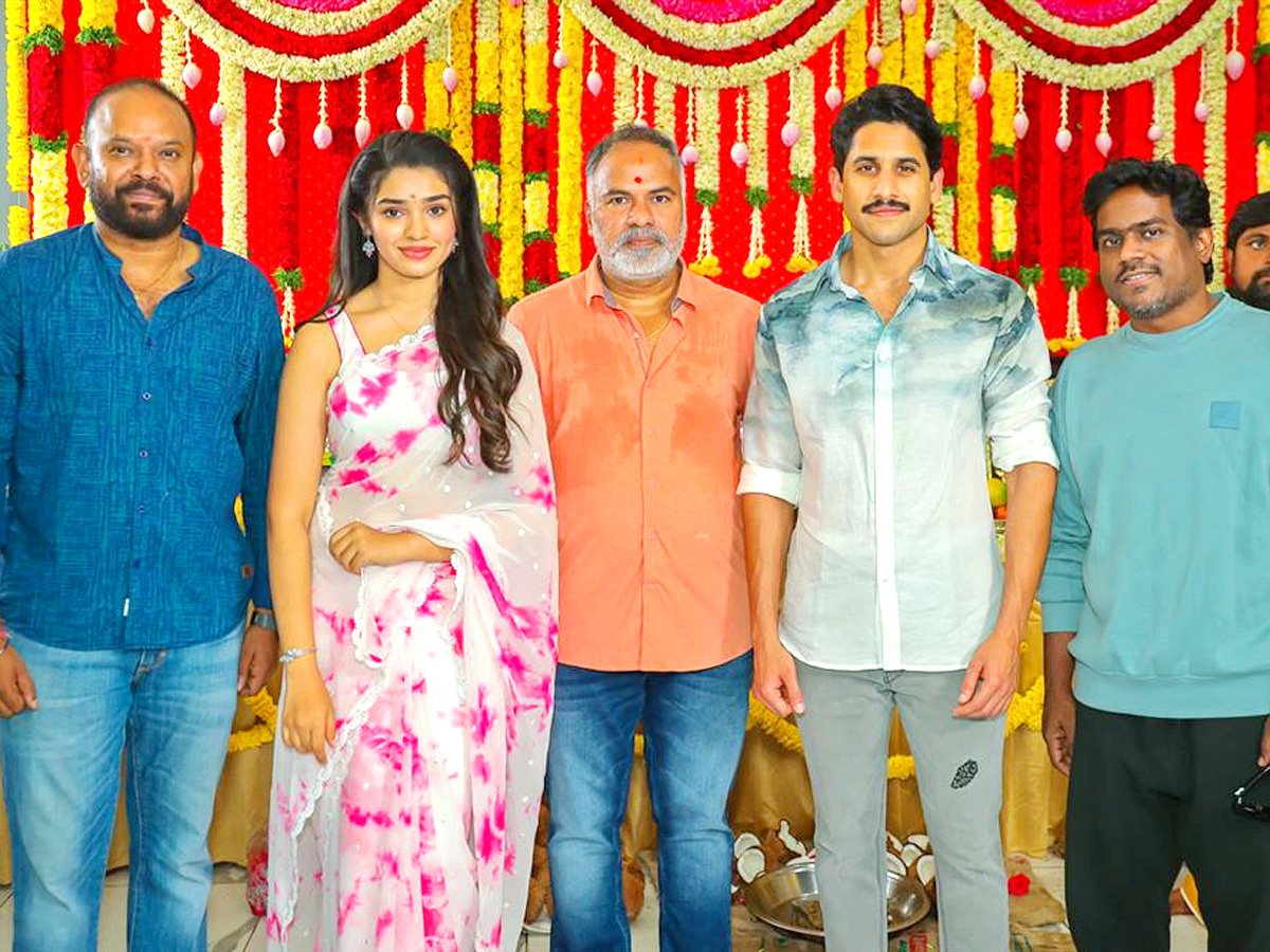 Naga Chaitanya Krithi Shetty Movie Opening Stills - Sakshi3