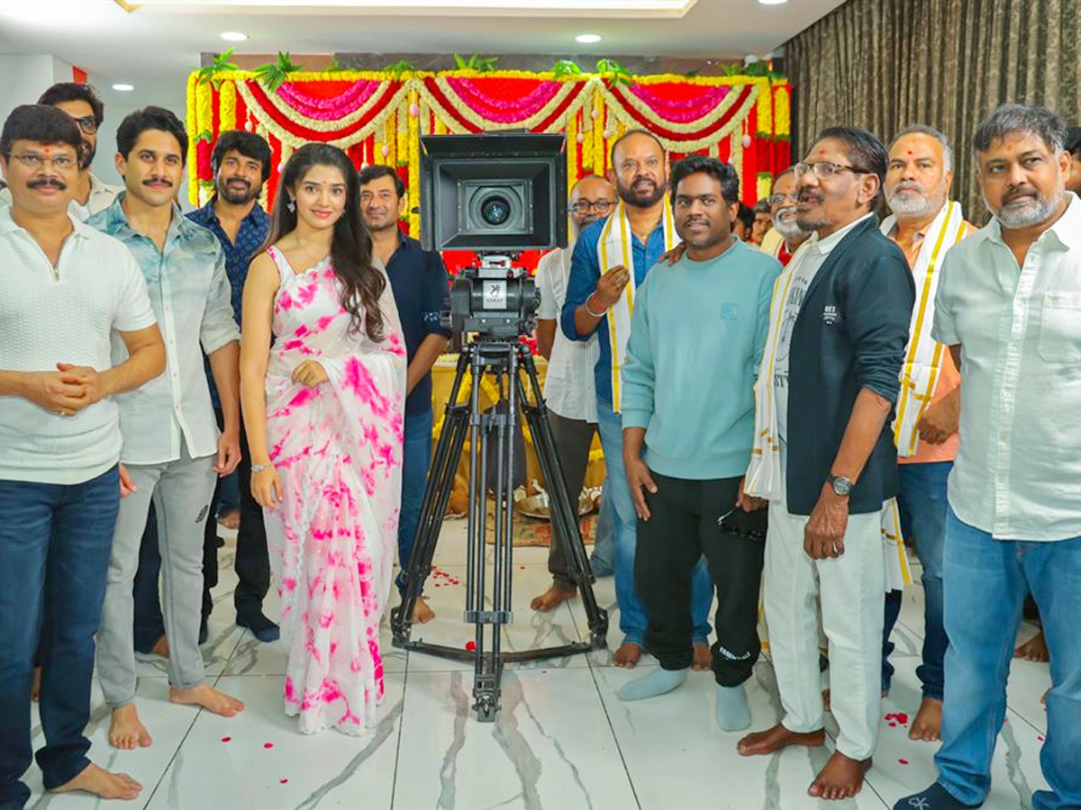 Naga Chaitanya Krithi Shetty Movie Opening Stills - Sakshi9