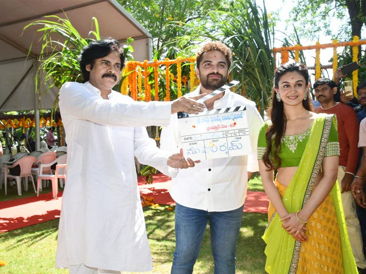 Pawan Kalyan launches Vishwak Sen Aishwarya Arjun Movie - Sakshi2