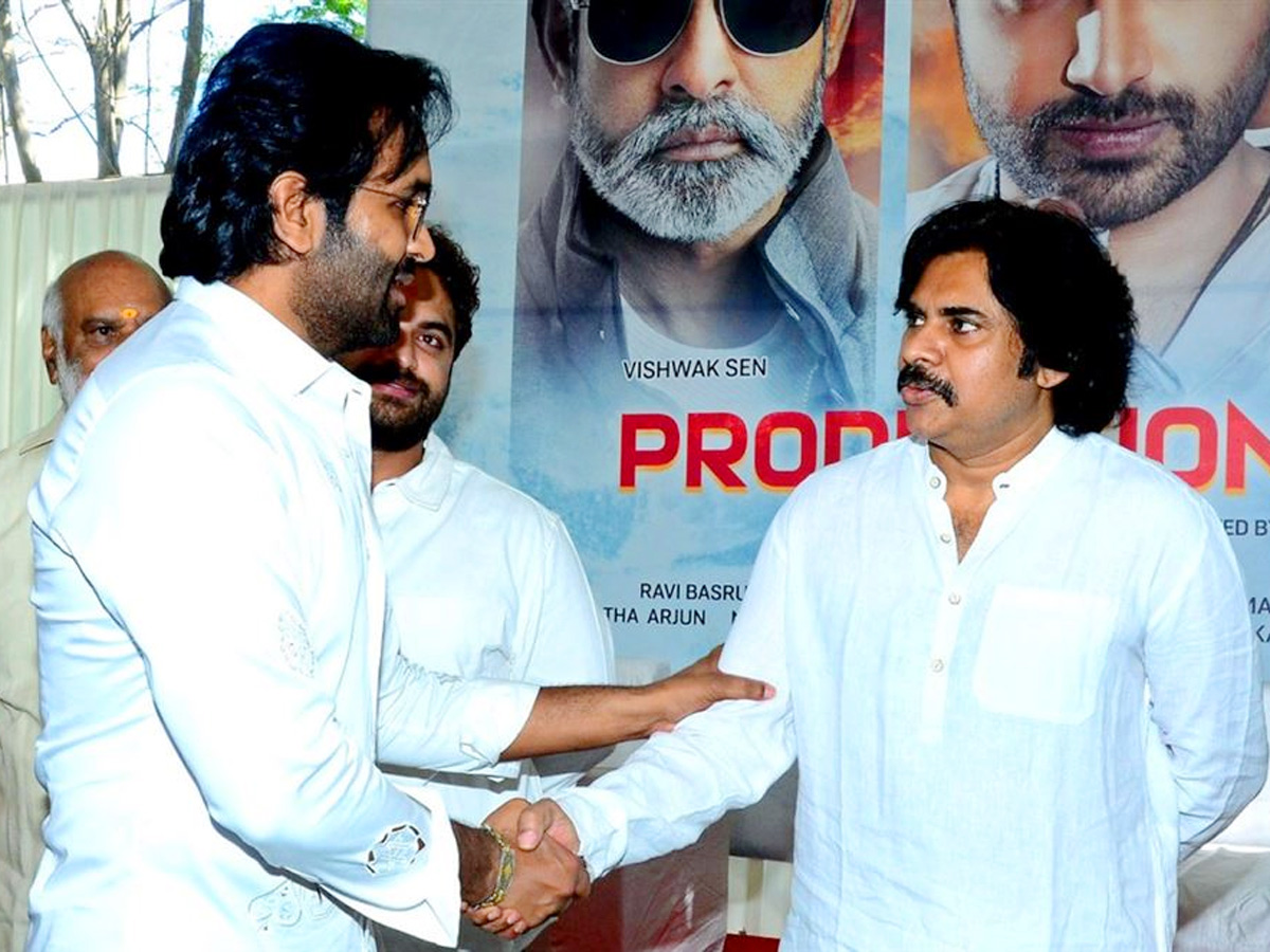 Pawan Kalyan launches Vishwak Sen Aishwarya Arjun Movie - Sakshi3