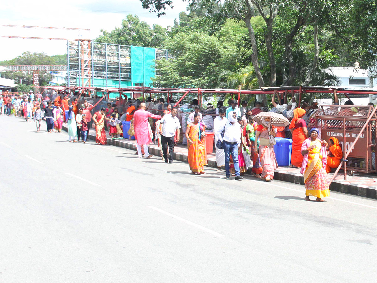 Huge Rush at Tirumala Temple Photos - Sakshi4