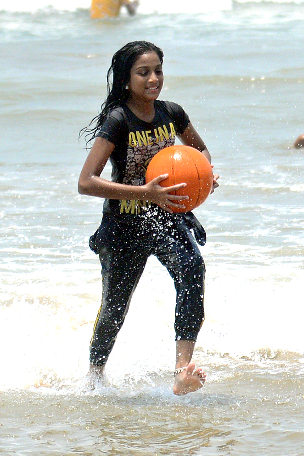 People are Enjoying Sea Bath at Rushikonda Beach Visakhapatnam - Sakshi12