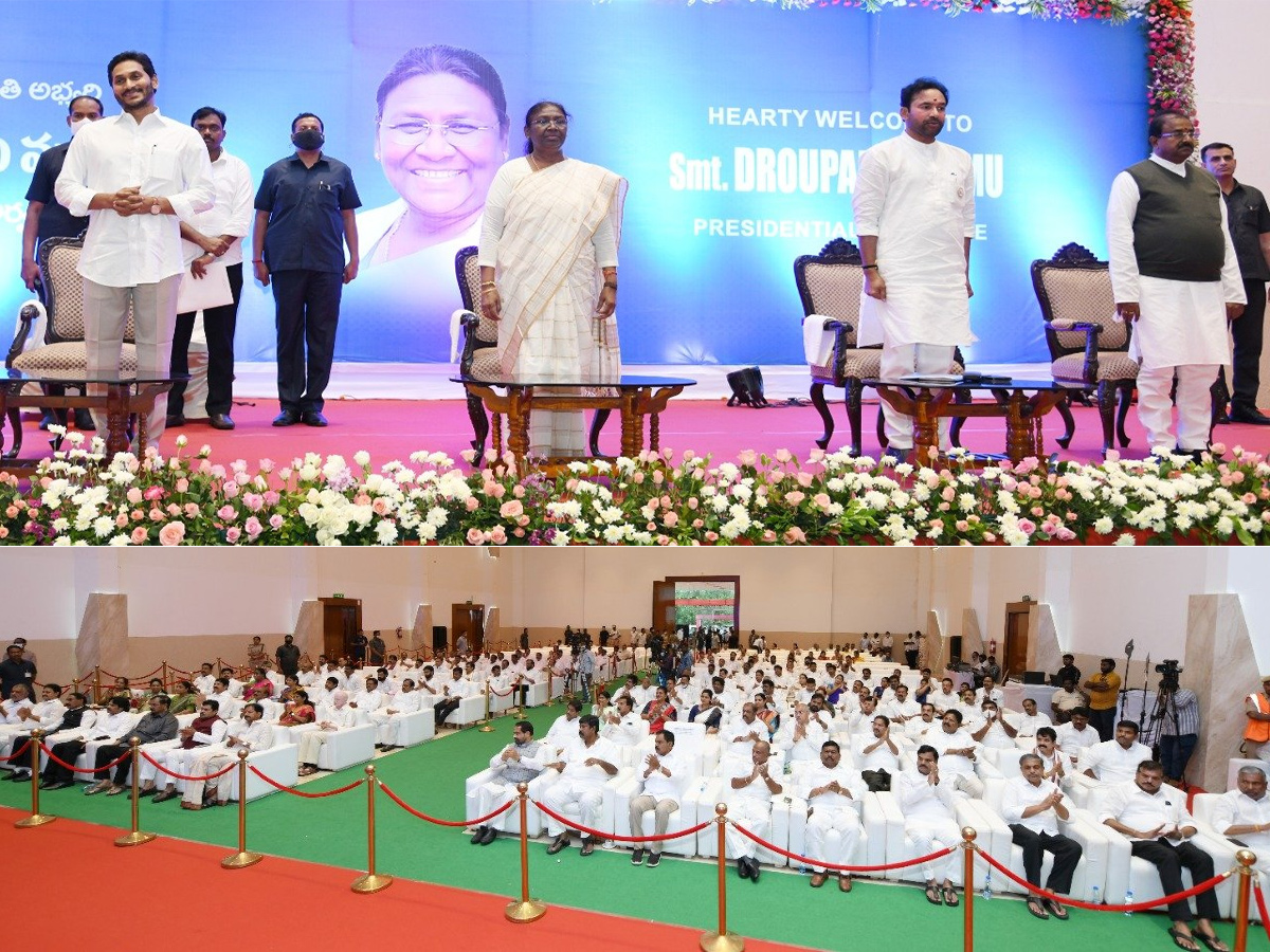 NDA Presidential Candidate Draupadi Murmu AP Tour photo Gallery - Sakshi21