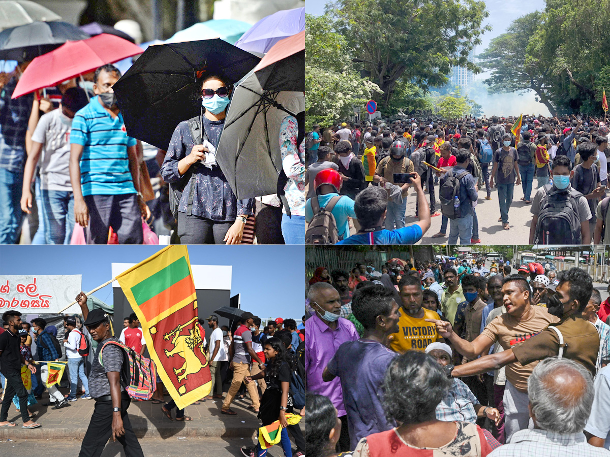 Sri Lanka crisis PM declares state of emergency as President flees Photo Gallery - Sakshi1