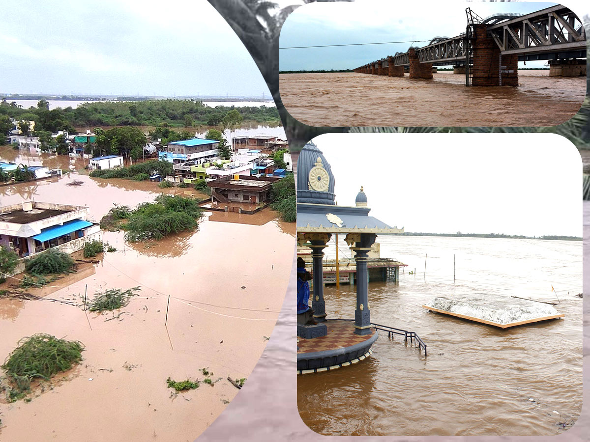 Heavy Rains Inundation Both Andhra Pradesh And Telangana States - Sakshi1