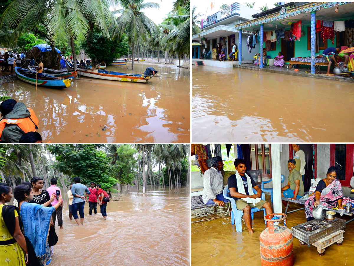 Godavari Flood Affect in Konaseema District Photo Gallery - Sakshi1