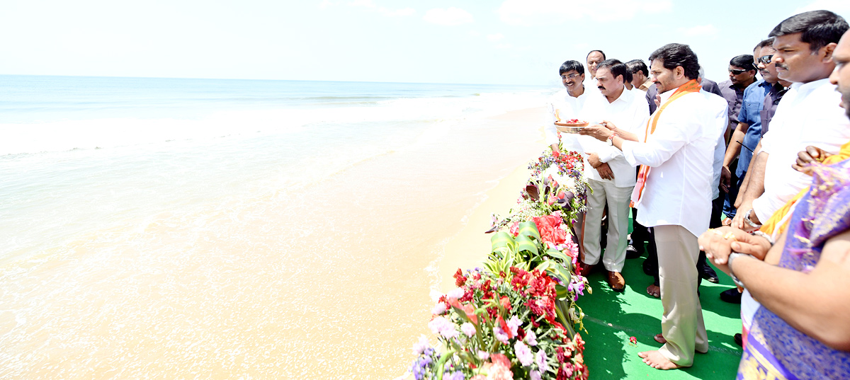 AP CM YS Jagan at Ramayapatnam Port Bhoomi Pooja  - Sakshi12