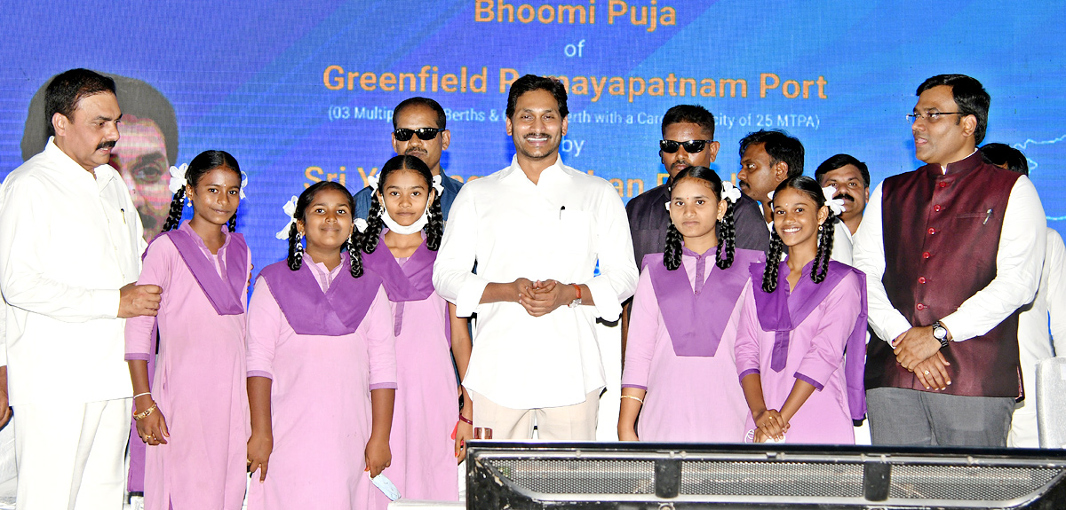 AP CM YS Jagan at Ramayapatnam Port Bhoomi Pooja  - Sakshi20