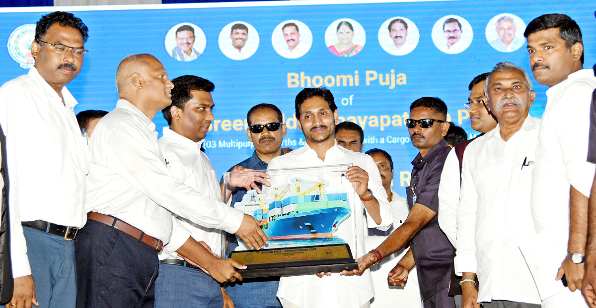 AP CM YS Jagan at Ramayapatnam Port Bhoomi Pooja  - Sakshi33