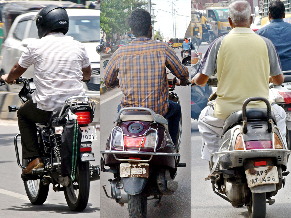 Bikes No Number Plate In Hyderabad - Sakshi1