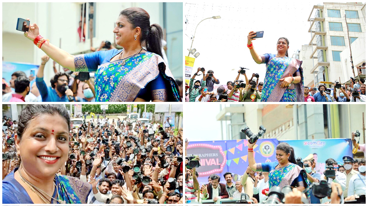 Photo Graphers One Click On Same Time Wonder Book Of Records Minister Roja - Sakshi14