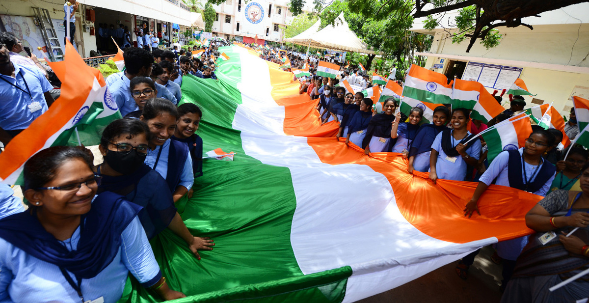 Vijayawada: Students Take Out Rally With Gaint National Flag - Sakshi6