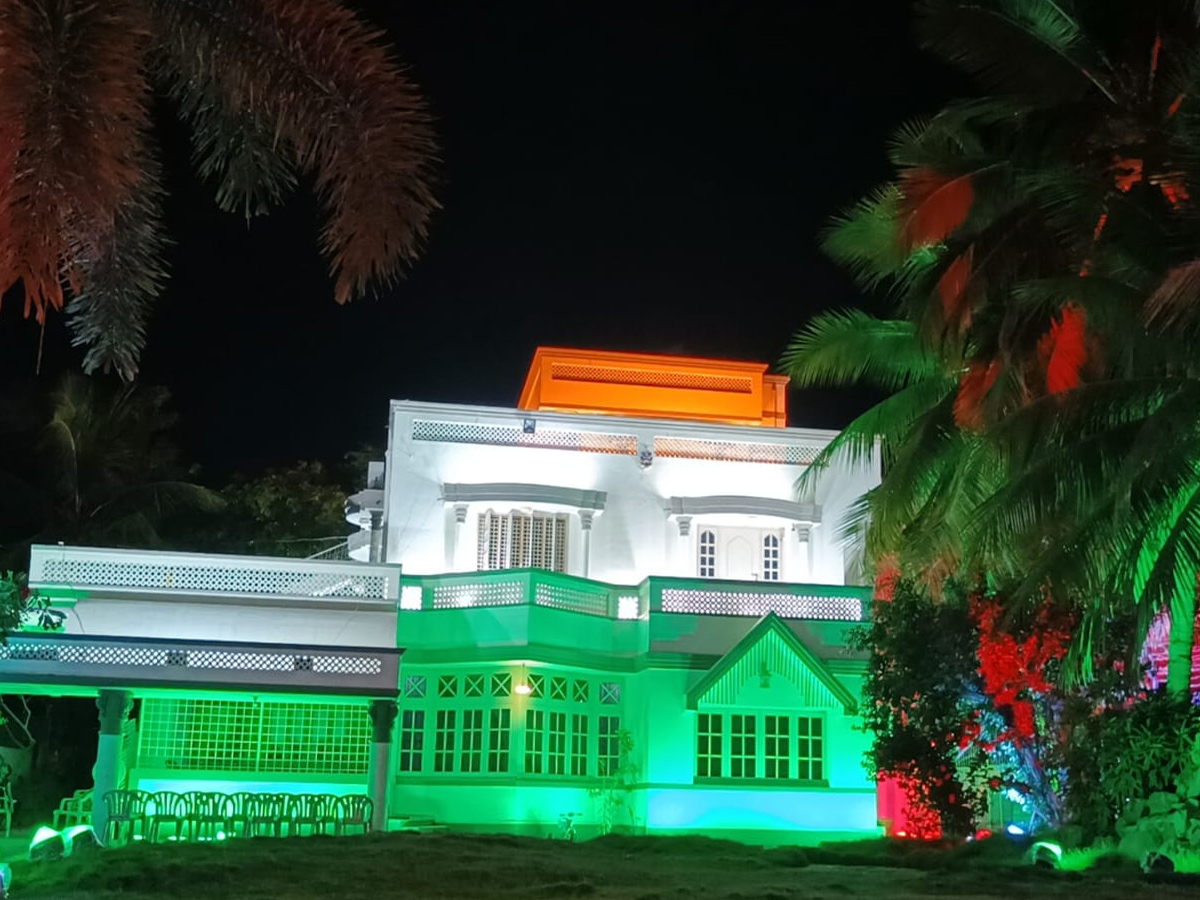 MLA Bhumana Karunakar Reddy House Lighting with National Flag Colours Photo Gallery - Sakshi4