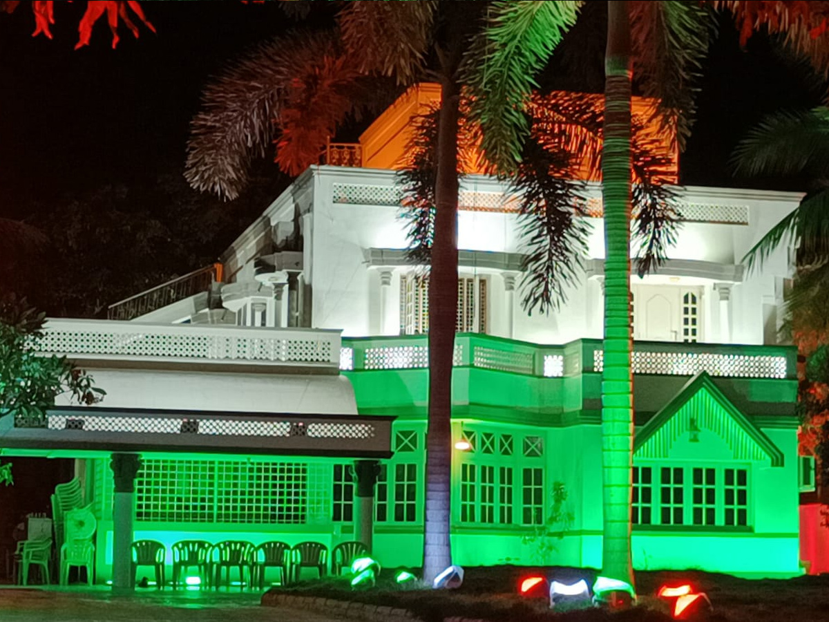 MLA Bhumana Karunakar Reddy House Lighting with National Flag Colours Photo Gallery - Sakshi6