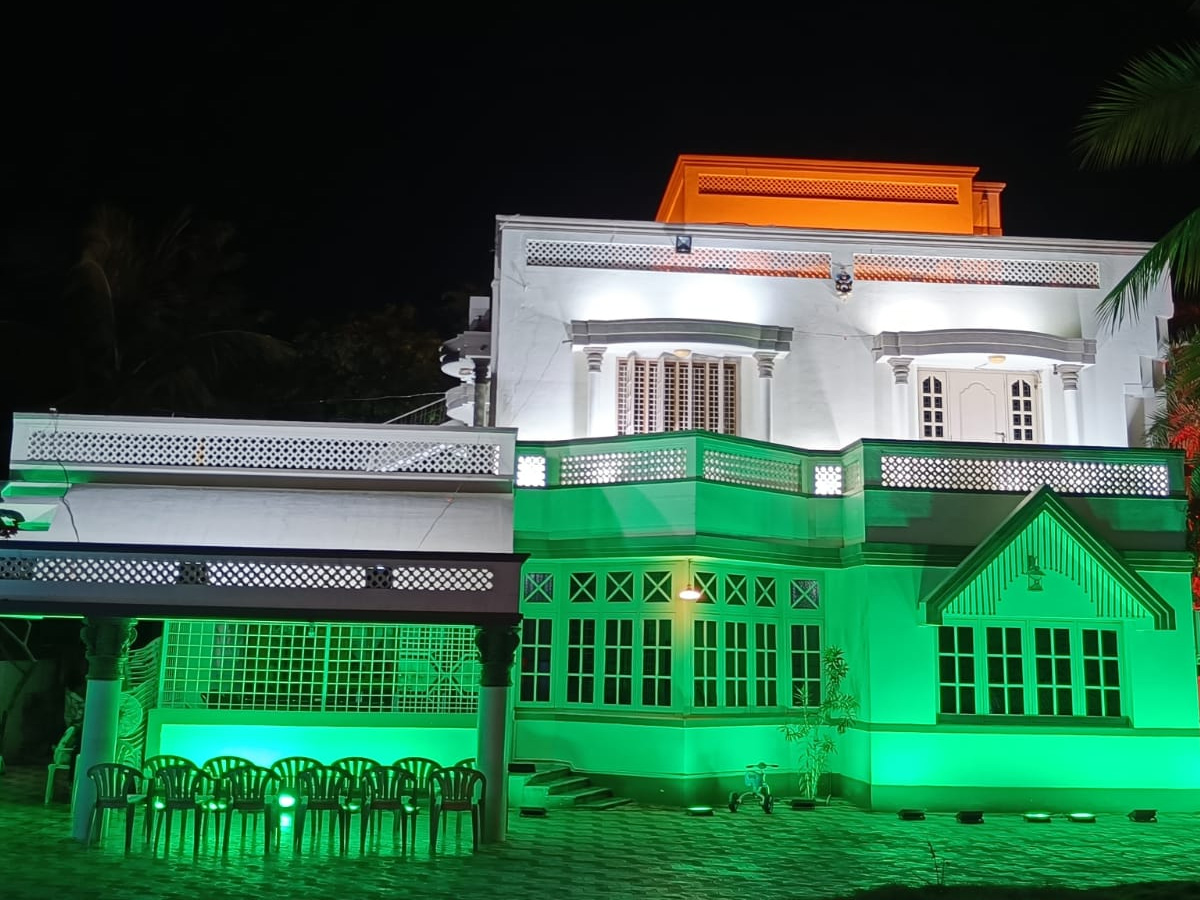 MLA Bhumana Karunakar Reddy House Lighting with National Flag Colours Photo Gallery - Sakshi9