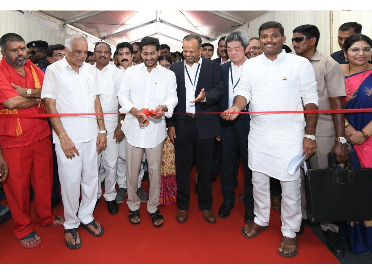 AP CM YS Jagan Foundation Stone for Companies in APSEZ Atchutapuram Anakapalli Photo Gallery - Sakshi1