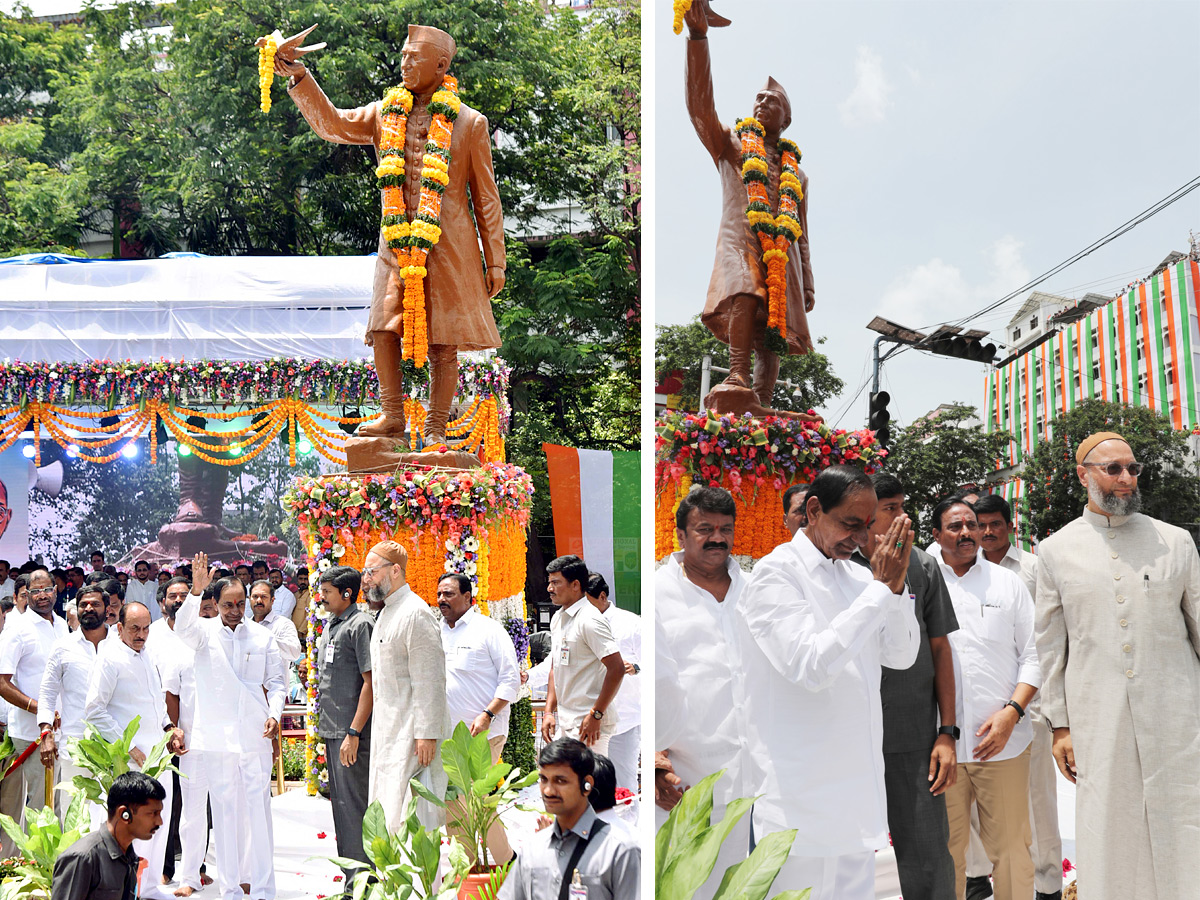 Telangana comes to a standstill for mass singing of national anthem Photo Gallery - Sakshi13