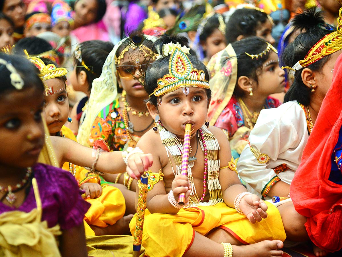 Srikrishna Janmashtami: Krishna Getup for kids - Sakshi2