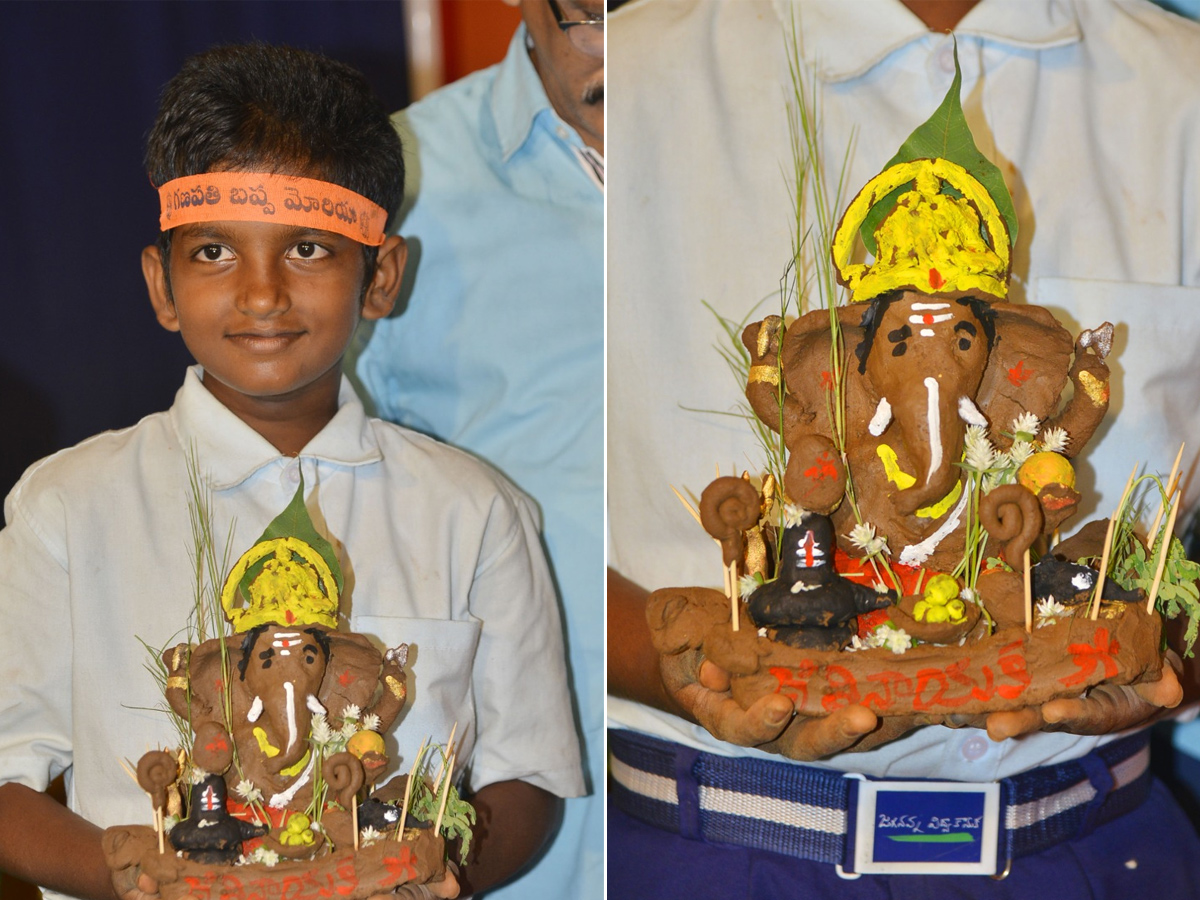 Clay Ganesha Making by Kids Photo Gallery - Sakshi13