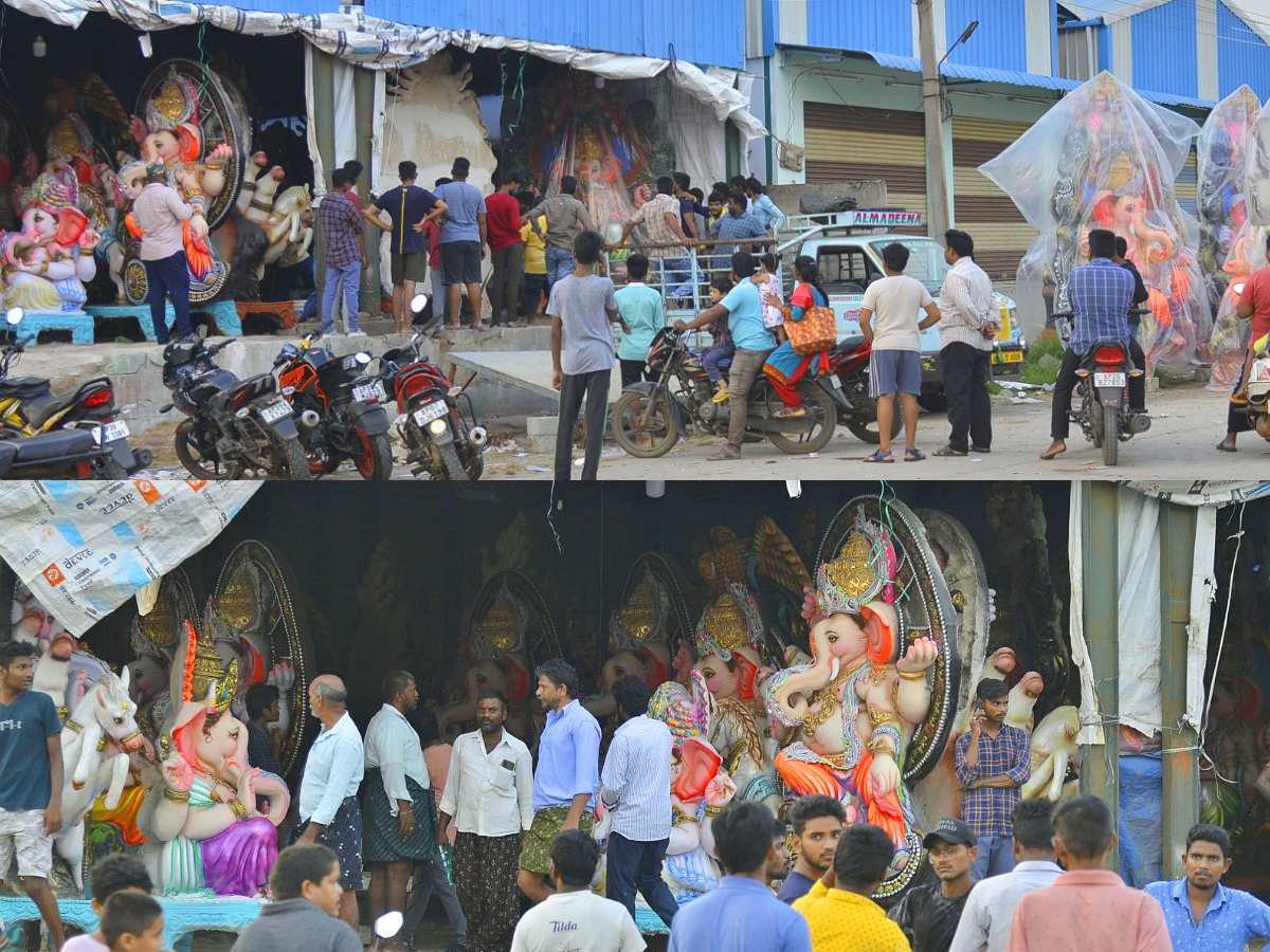 People carry idols of Ganesha on a truck ahead of Ganesh Chaturti festival Photo Gallery - Sakshi4