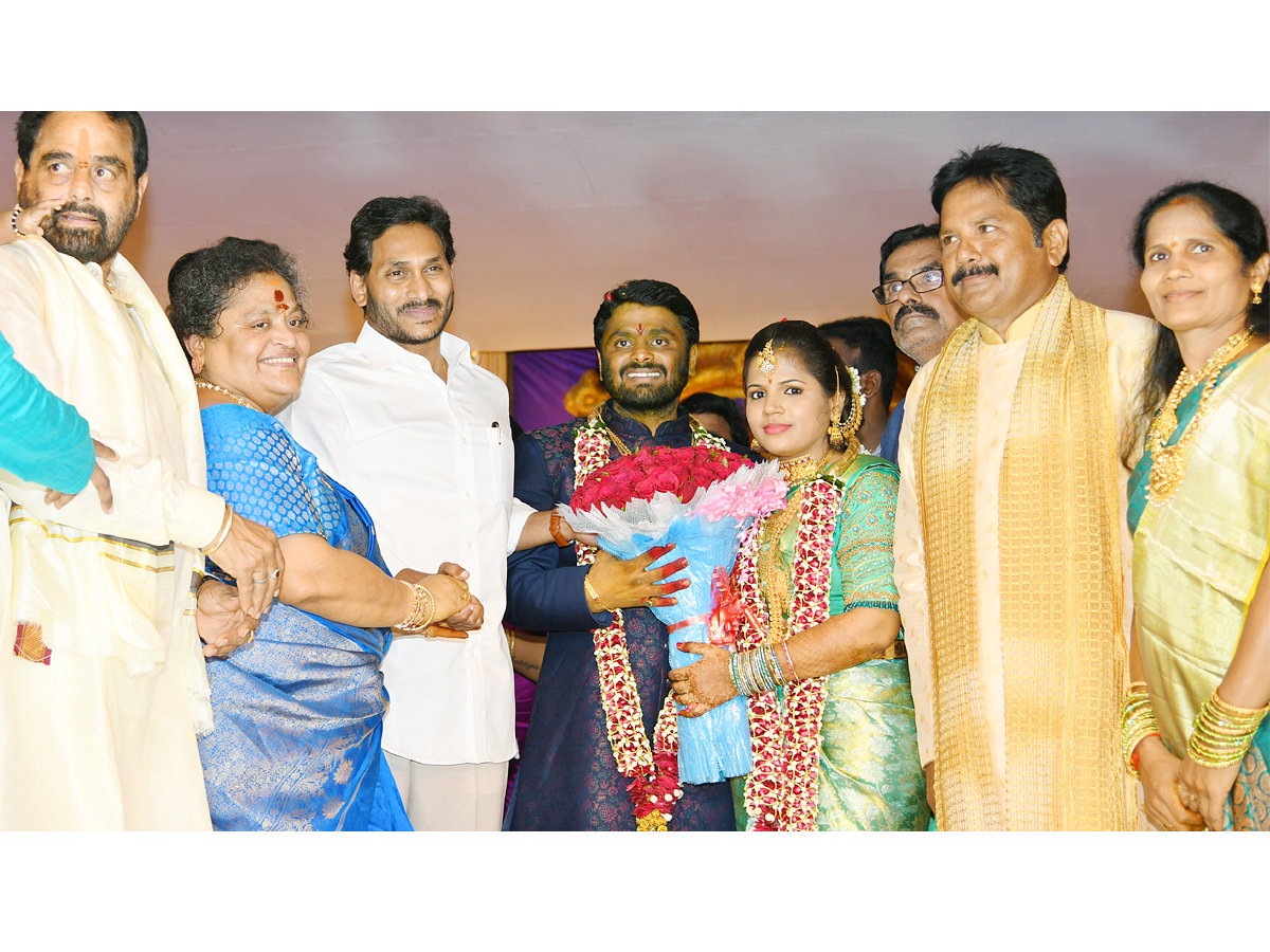 AP CM YS Jagan Attends Speaker Tamminenis Son Marriage Reception Photo Gallery - Sakshi1