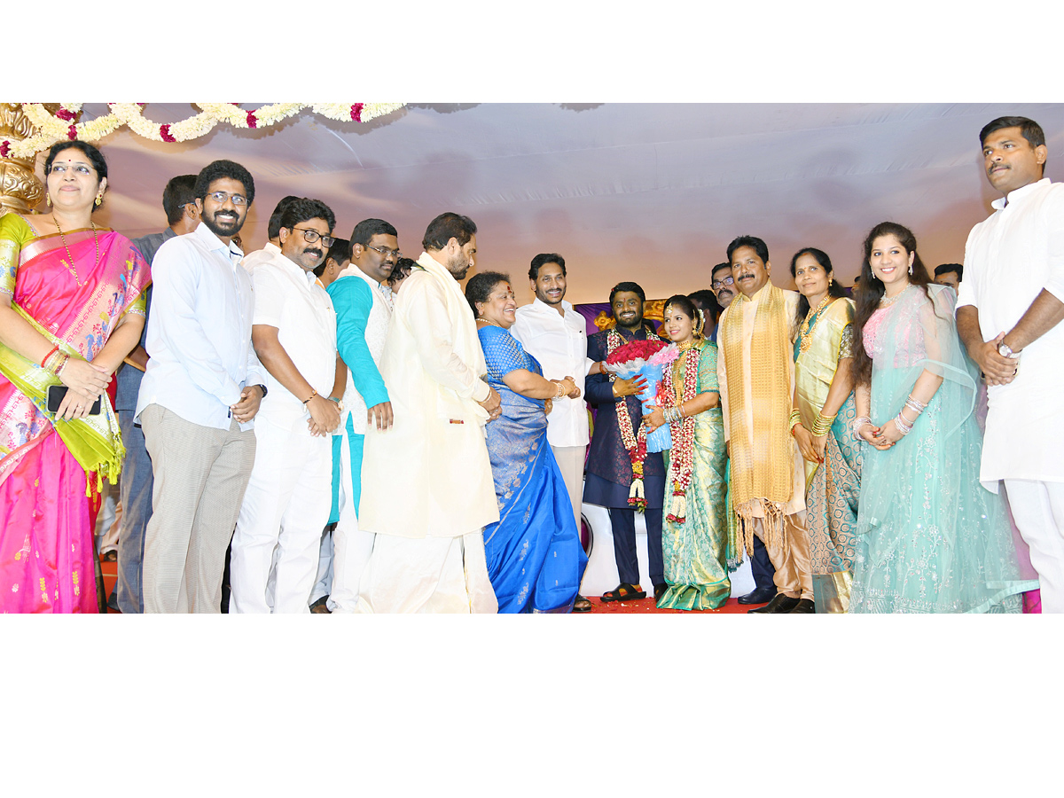 AP CM YS Jagan Attends Speaker Tamminenis Son Marriage Reception Photo Gallery - Sakshi3