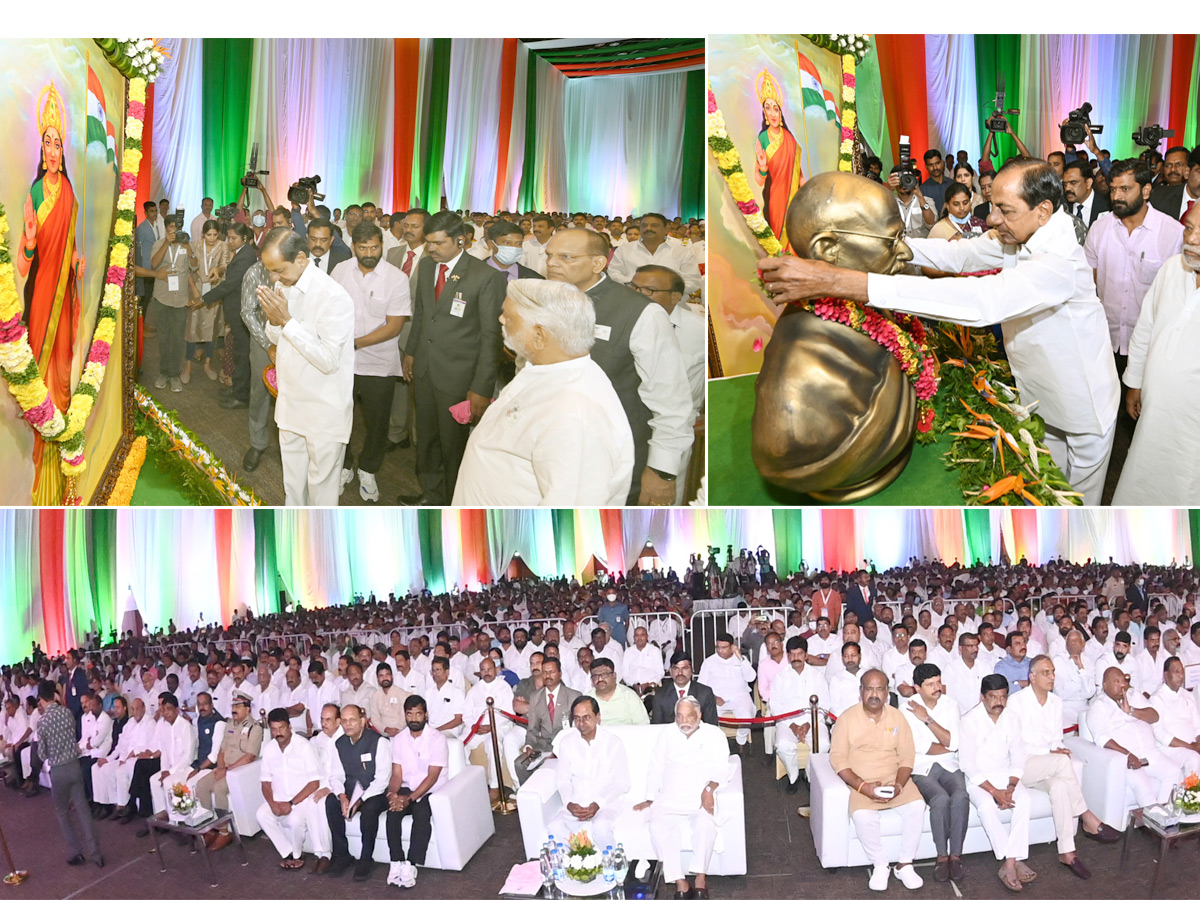 Telangana CM KCR Inaugurates Swatantra Bharatha Vajrotsavam Celebrations In Hyderabad PHoto Gallery - Sakshi1