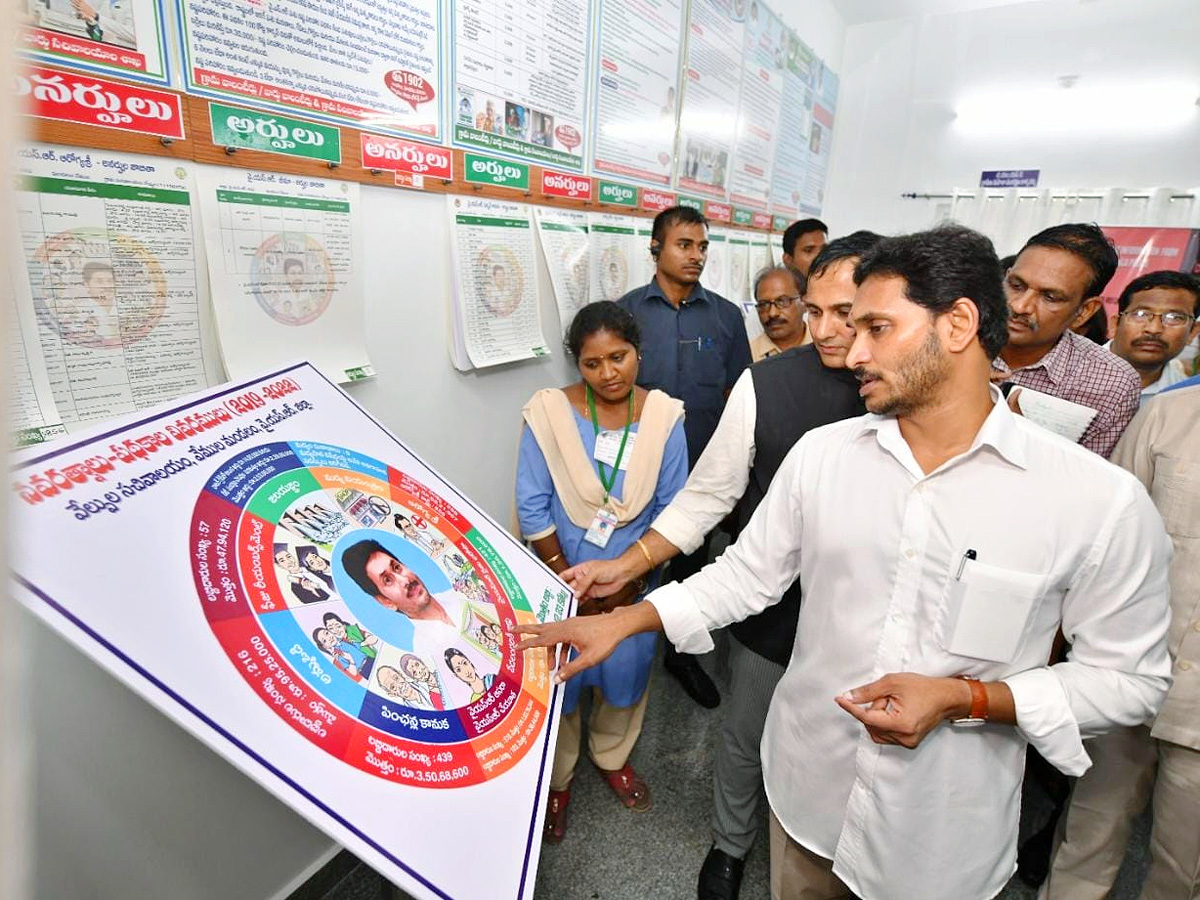 CM Jagan Inaugurates Village Secretariat AT Velpula - Sakshi13