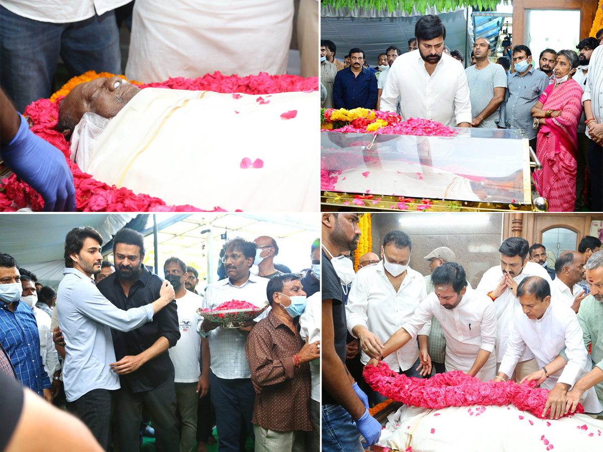 Celebrities Pay Tribute To Krishnam Raju - Sakshi1