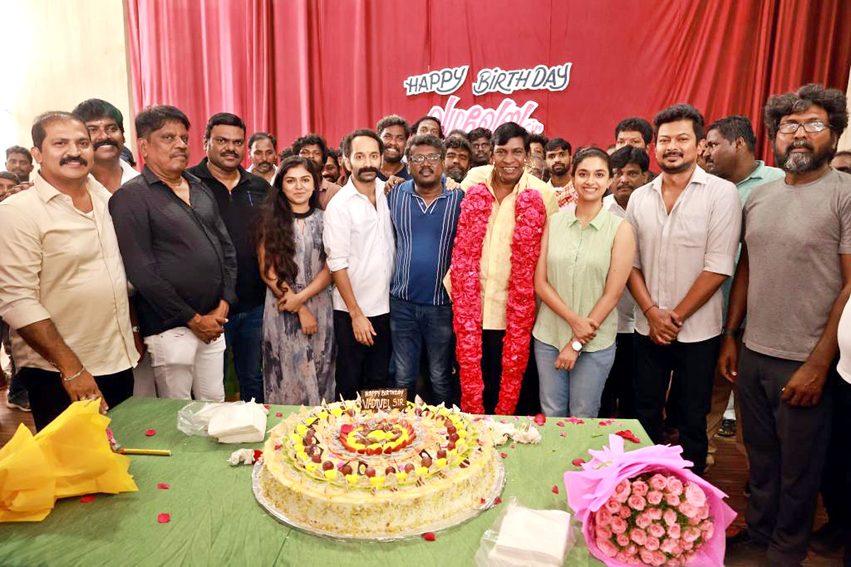 Vadivelu Birthday Celebrations At Maamannan Movie Shooting Spot - Sakshi3