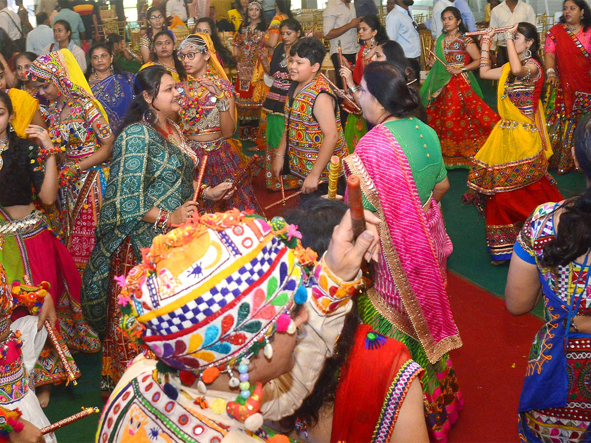 Colourful Dandiya Dance In Hyderabad - Sakshi1