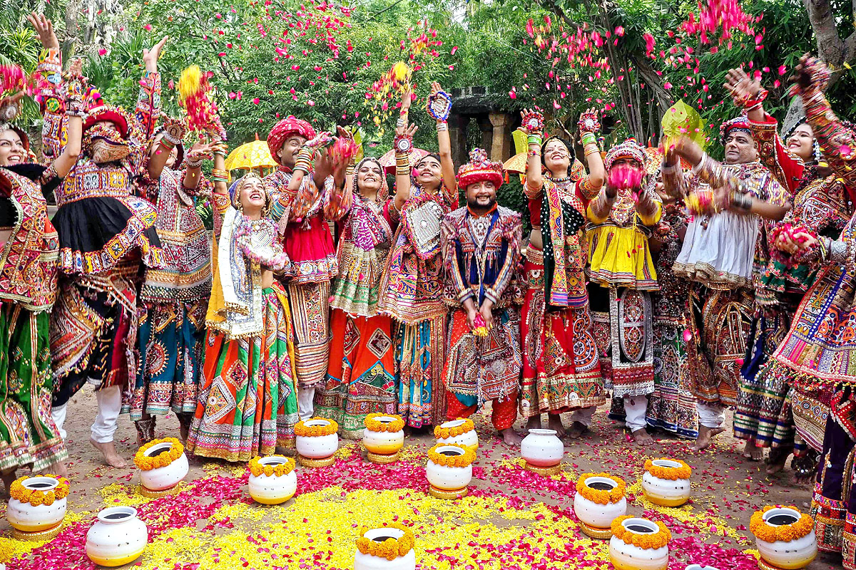 Garba Group Practices Dance Form Ahead Of Navratri Festival - Sakshi3