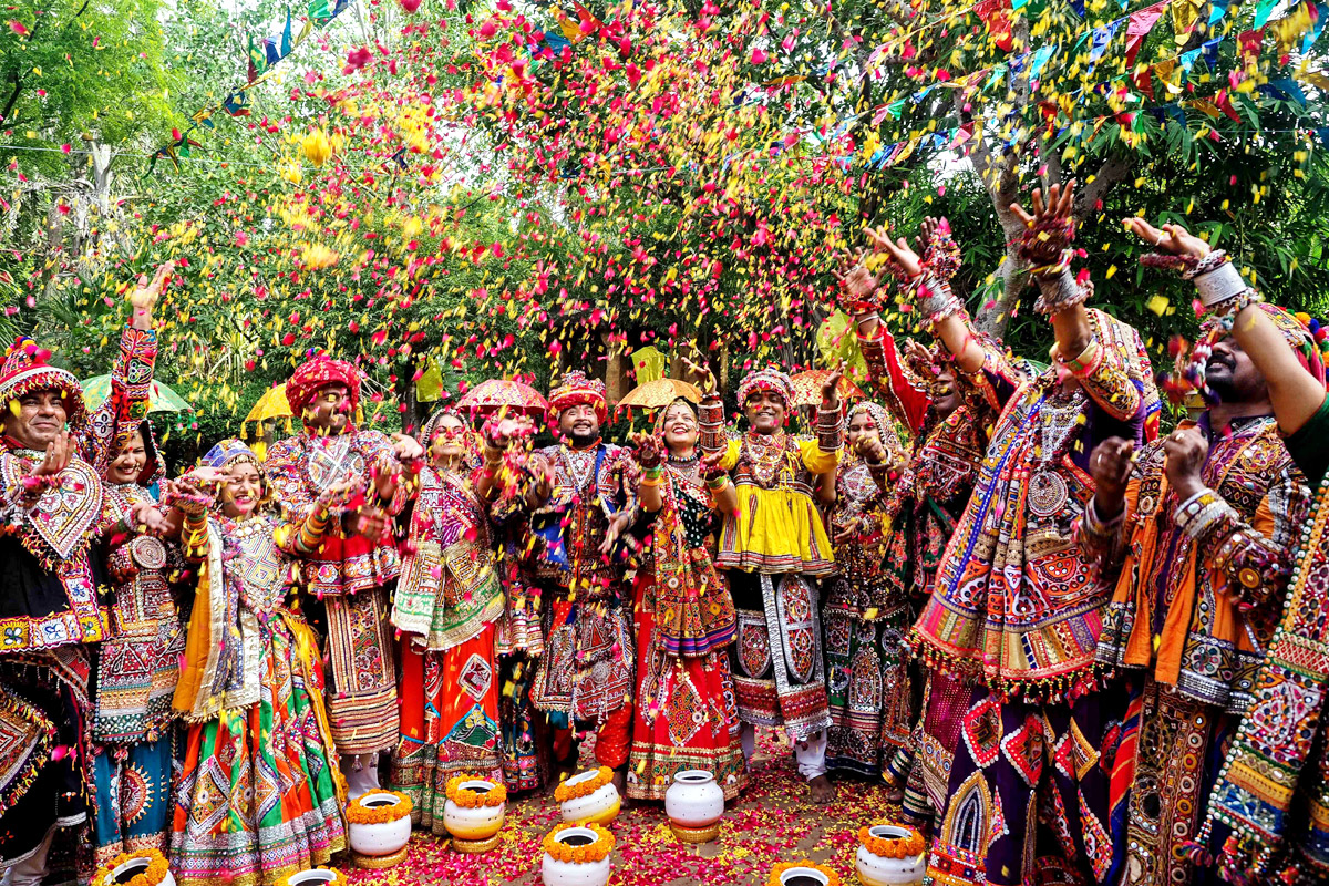 Garba Group Practices Dance Form Ahead Of Navratri Festival - Sakshi6