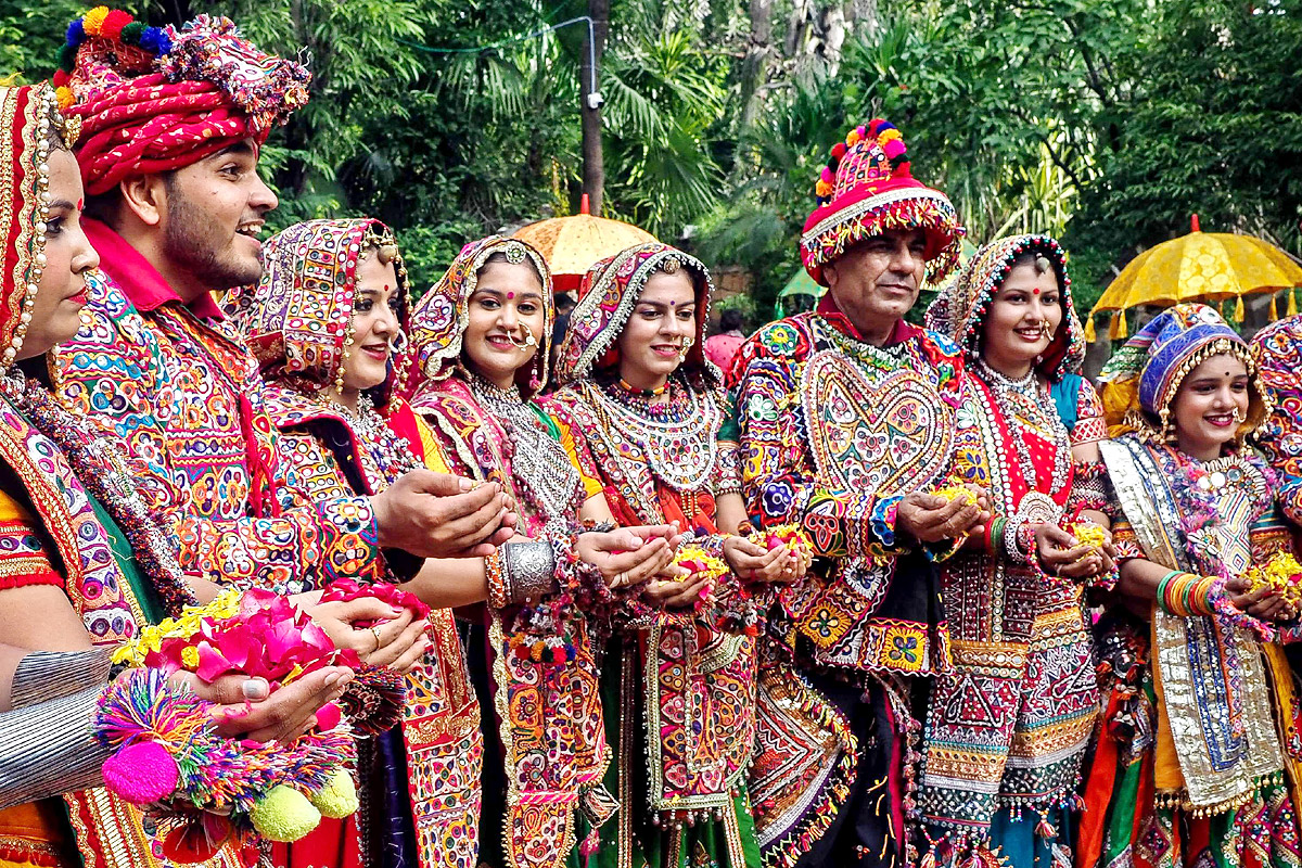 Garba Group Practices Dance Form Ahead Of Navratri Festival - Sakshi9