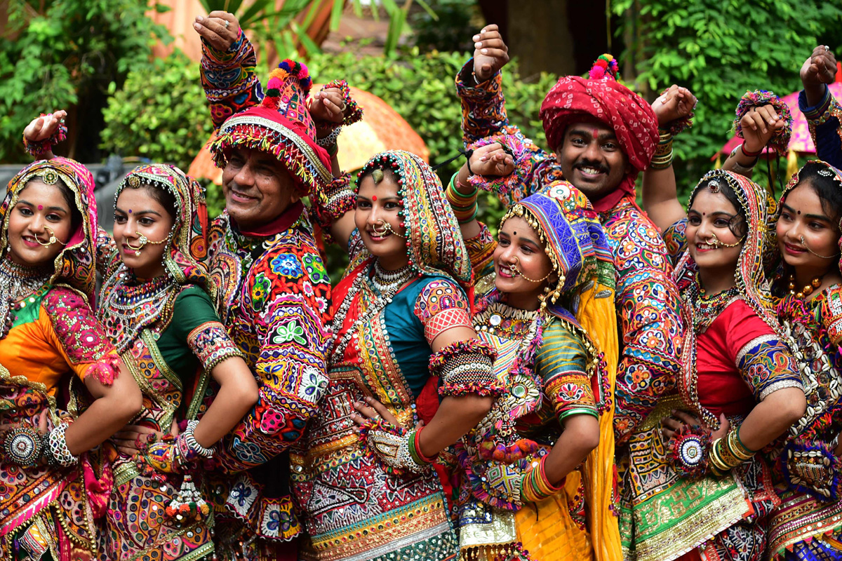 Garba Group Practices Dance Form Ahead Of Navratri Festival - Sakshi11