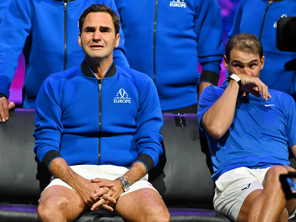 Roger Federer bids emotional farewell in doubles defeat alongside Nadal Photo Gallery - Sakshi13