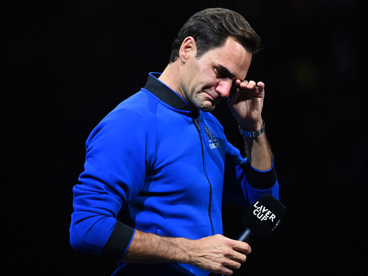 Roger Federer bids emotional farewell in doubles defeat alongside Nadal Photo Gallery - Sakshi15